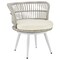 Manhattan Comfort Monaco Rope Wicker 3-Piece Patio Conversation Set with Cushions in Cream OD-CV013-CR - alternate 5